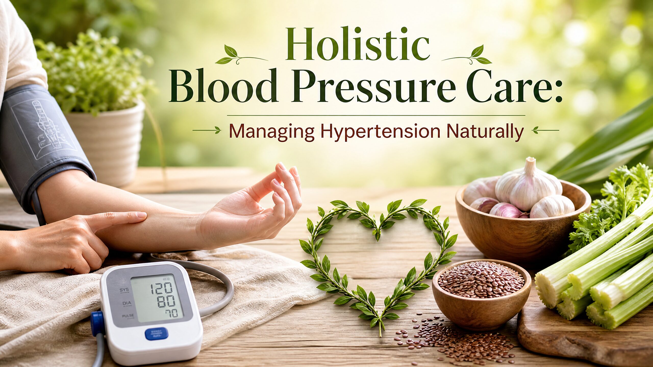 Checking blood pressure naturally with holistic medicine