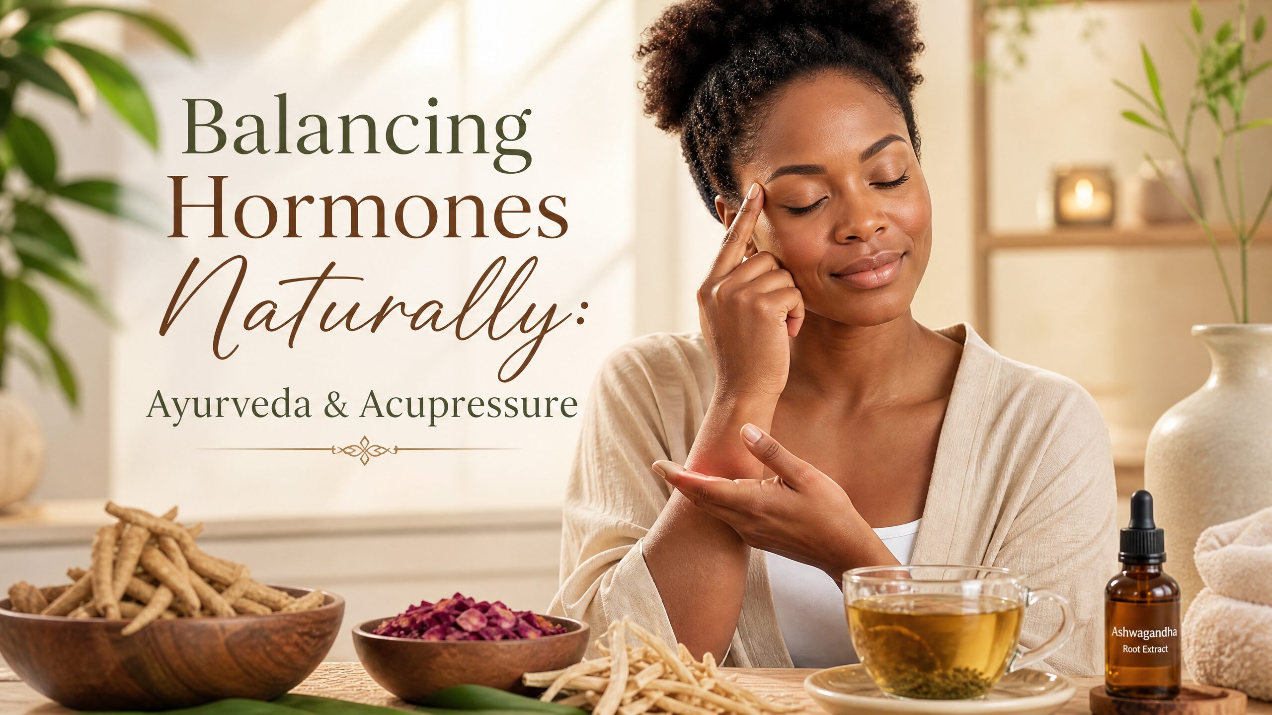 Herbs and natural oils for balancing the endocrine system